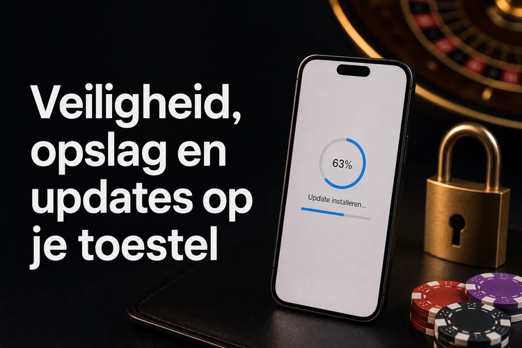 Veiligheid, opslag en updates op je toestel