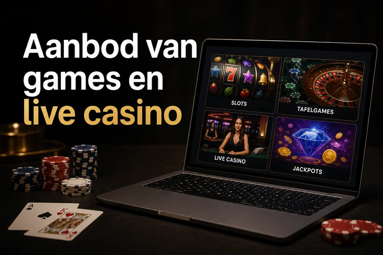 Aanbod van games en live casino