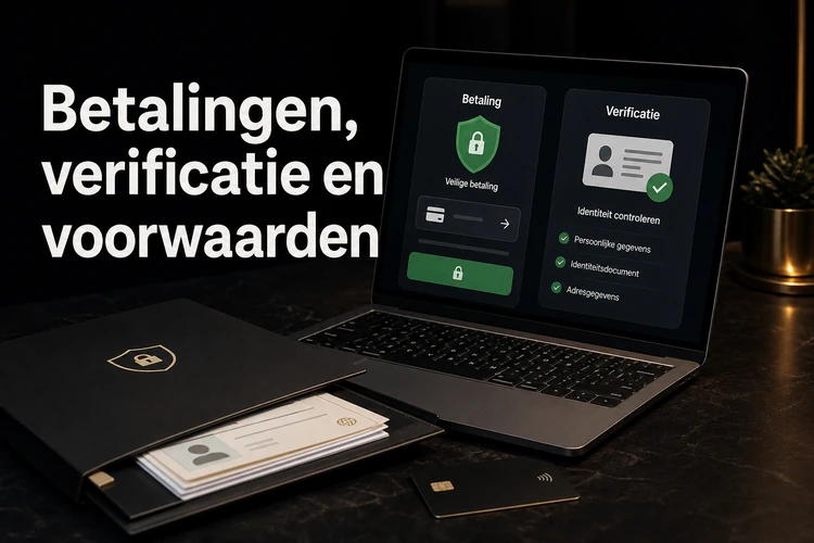Betalingen, verificatie en voorwaarden