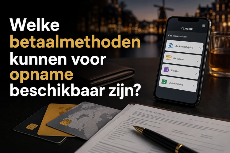 Welke betaalmethoden kunnen voor opname beschikbaar zijn?